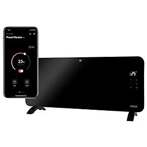 Image of Princess Smart Glass Panel Heater 2000W Black