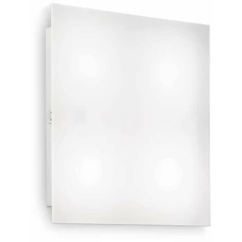 Image of Ideal Lux Flat - 1 Light Indoor Small Flush Light White