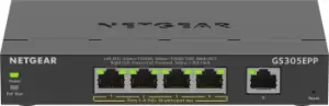 Image of Netgear 5-Port Gigabit Ethernet High-Power PoE+ Plus Switch...