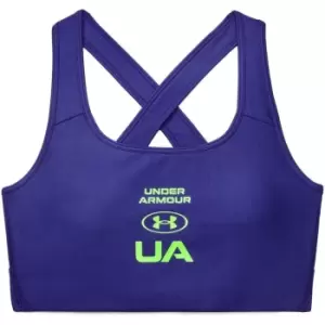 Image of Under Armour Crossback Graphic Sports Bra Womens - Purple