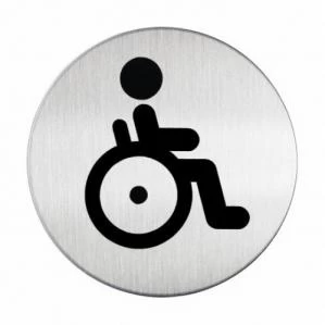 Image of Durable PICTOGRAM 83mm - Disabled WC Pack of 5