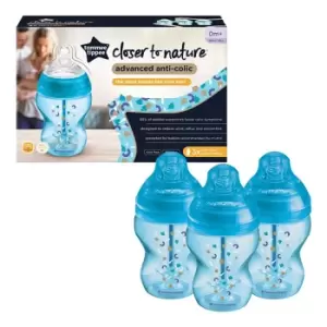 Image of Tommee Tippee Advanced Anti-Colic Bottles Blue