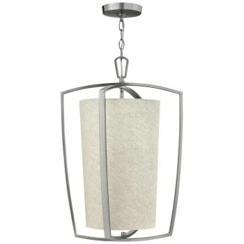 Image of Elstead - Hinkley Blakely Large Pendant Light 3x E14 Light Brushed Nickel