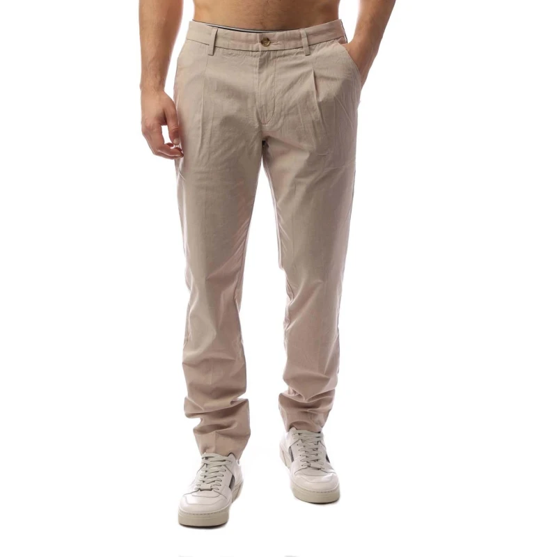 Image of Boss Mens Kaito1-Pl Slim Fit Trousers Medium Beige male 30W R
