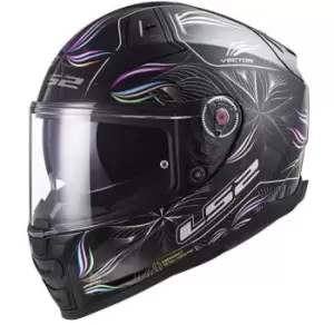 Image of LS2 Ff811 Vector Ii Tropical Black White Full Face Helmet L