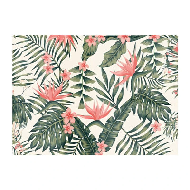 Image of Warren Reed Designer Dark Tropical Green Leaves Glass Chopping Board