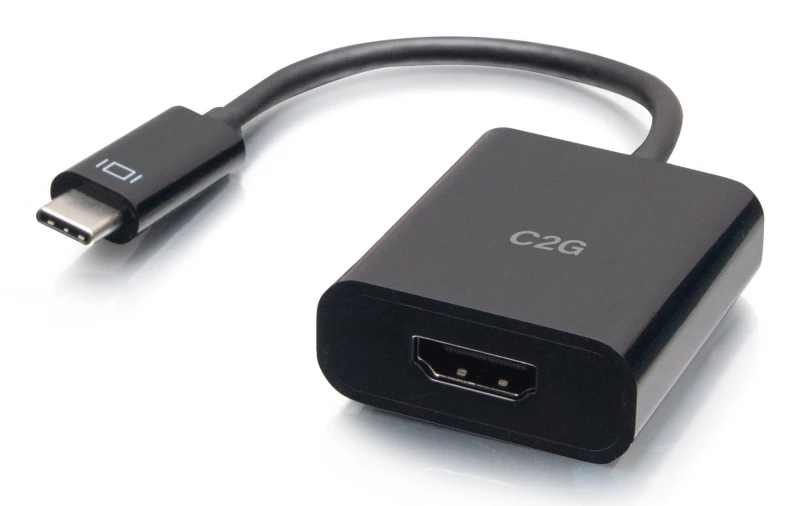 Image of C2G USB-C to HDMI Audio/Video Adapter Converter - 4K 60Hz - Black