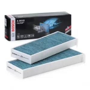 Image of Bosch Pollen Filter PEUGEOT,TOYOTA,CITROEN 0 986 628 510 1609998980,1616959180,6447XF Cabin Filter,Cabin Air Filter,Filter, interior air 6447XG,6447XF