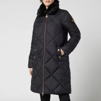 Image of Barbour International Womens Assen Quilted Jacket - Black - UK 8