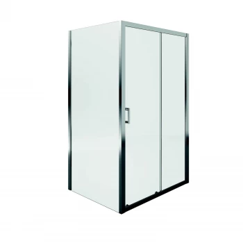 Image of Aqualux Sliding Door Shower Enclosure - 1200 x 900mm