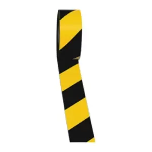 Image of Ruban de marquage de sol Easy Tape PVC noir/jaune longueur 33 m largeur 50 mm ro