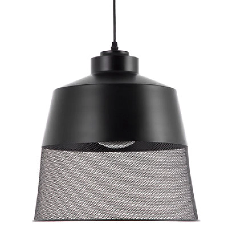 Image of Beliani Modern Pendant Lamp Muga Metal Black