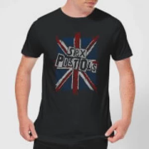 Image of Sex Pistols Union Jack Mens T-Shirt - Black - XL