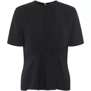 Image of French Connection Emmy Crepe Gathered Top - Black