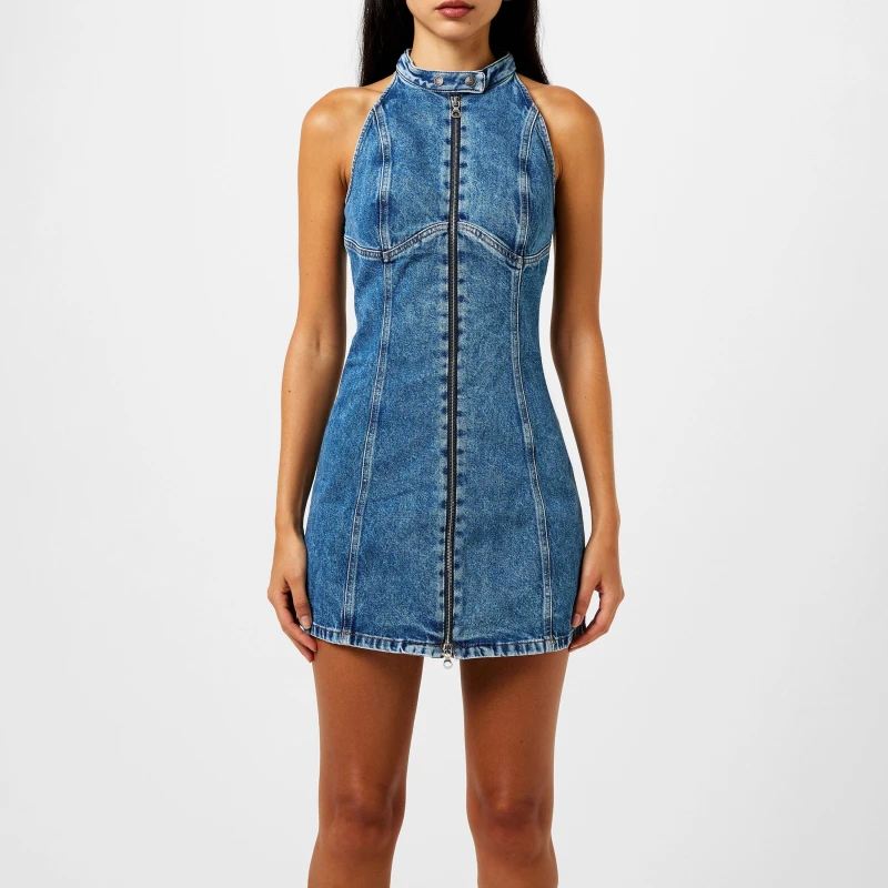 Image of Diesel De Lulu Short Dress - Blue Blue 10