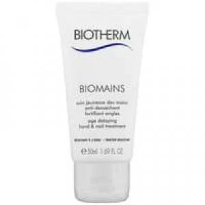 Image of Biotherm Biomains Age Delaying Hand and Nail Treatment 50ml