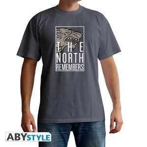 Image of Game Of Thrones - The North Remembers Mens Medium T-Shirt - Grey