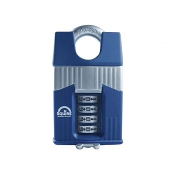 Image of Henry Squire Warrior High-Security Shackle Combination Padlock 45mm Closed