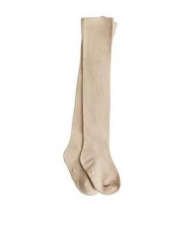Image of Mango Baby Girls Tights - Beige