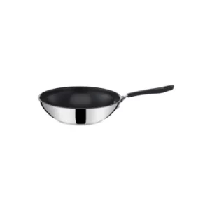 Image of Jamie Oliver Tefal Quick and Easy 28cm Stainless Steel Wok