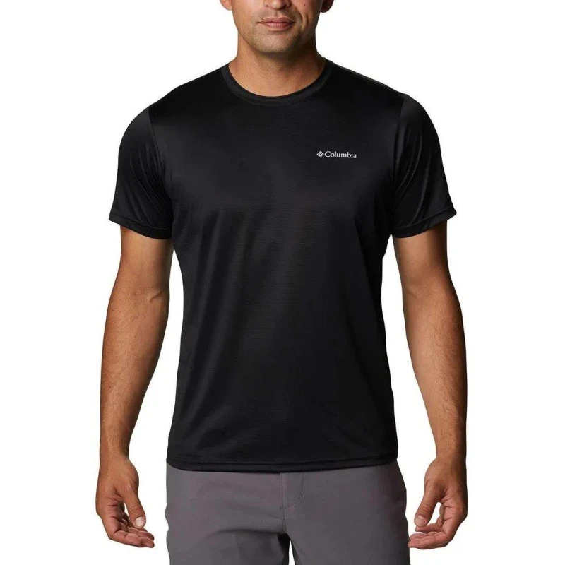 Image of Columbia Tech Trail Performance T-Shirt Mens Black male Medium