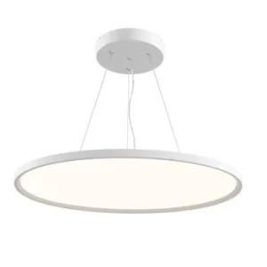 Image of Modern Cosmos Integrated LED White Ring Pendant Ceiling Light