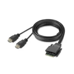 Image of Belkin F1DN2MOD-CC-H06 KVM cable Black 1.8 m