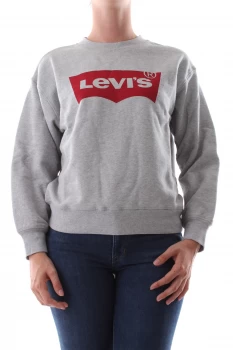 Image of levis Sweatshirt Women Grey Cotone - Cotton