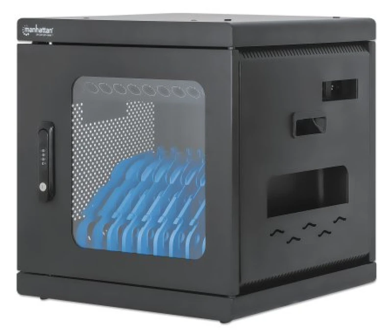 Image of Manhattan Laptop Charging Cabinet Desktop via AC Adapter (EU) 10-bay.