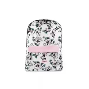Image of Disney Pose Minnie Mouse Backpack (One Size) (White/Pink)