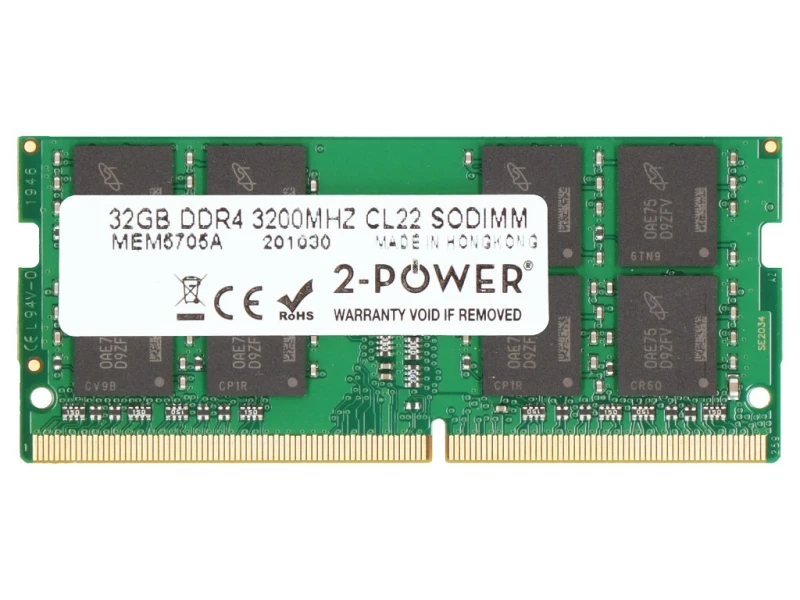 Image of 2-Power MEM5705A memory module 32GB 1 x 32GB DDR4 260-pin SO-DIMM