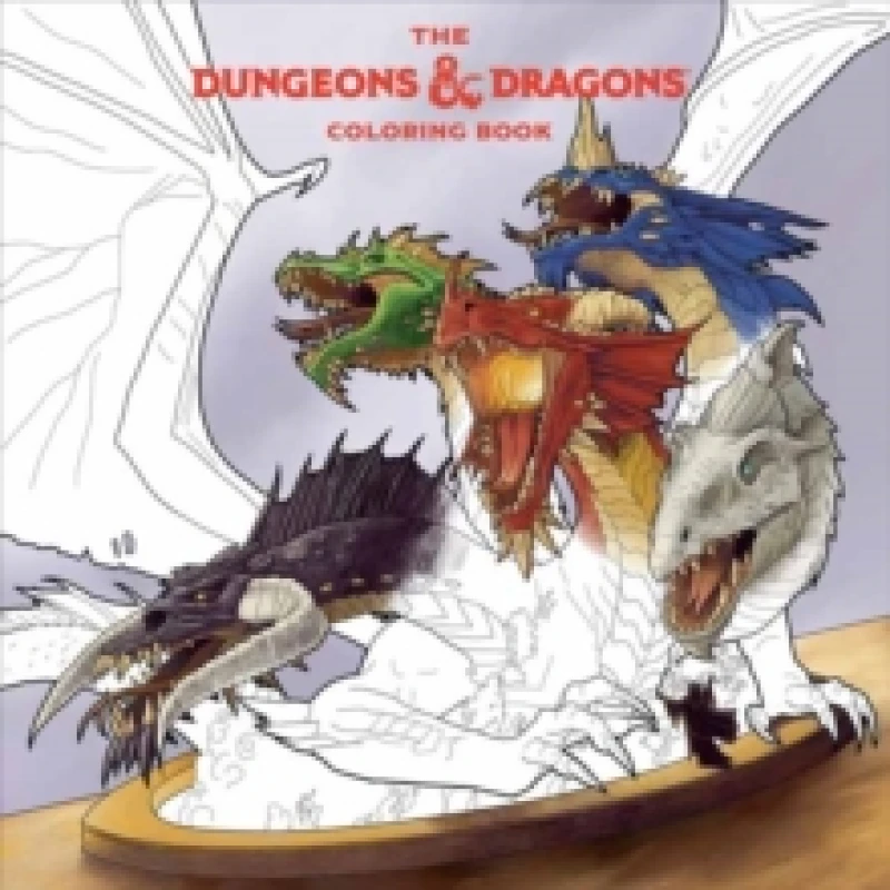 Image of The Dungeons & Dragons Coloring Book : 80 Adventurous Line Drawings Paperback / softback