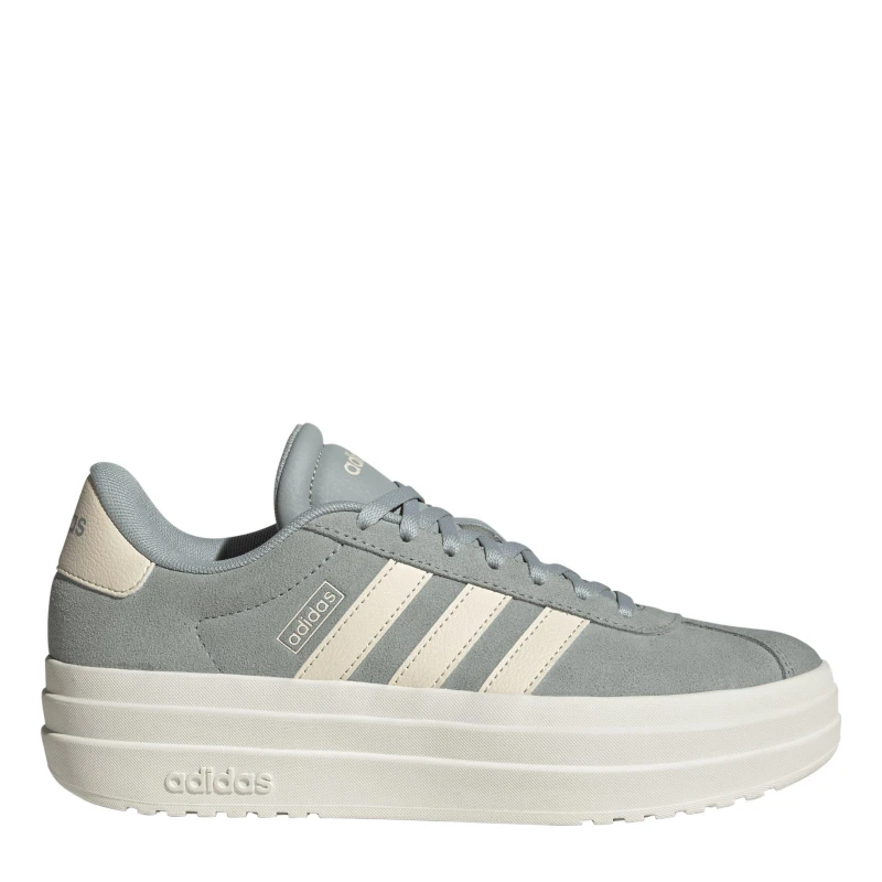 Image of adidas VL Court Bold Womens Trainers Wonder Sage/Wht female 7 (40.7)