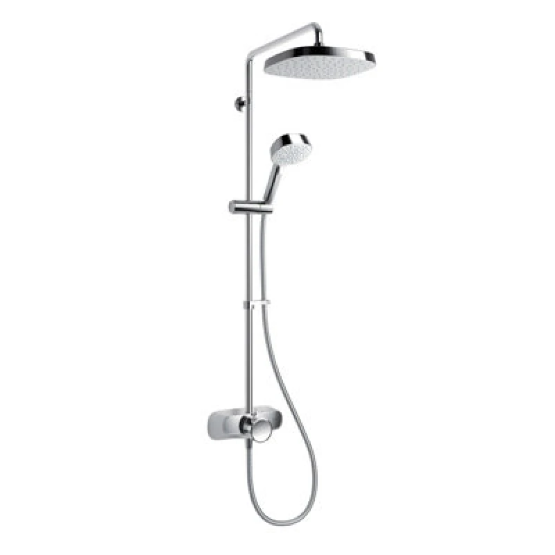 Image of Mira Form Dual Outlet Shower W/ Handheld & Fixed Overhead Shower Head - Chrome 31983W-CP