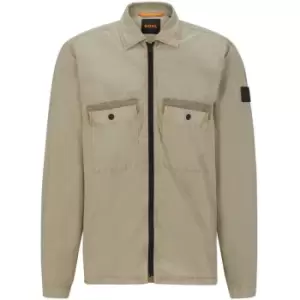 Image of BOSS Lebold Overshirt - Beige