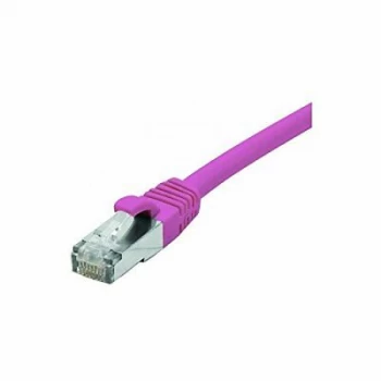 Image of Patch Cord RJ45 CAT.6 F/UTP LSZH Snagless Pink - 1 M Full Copper