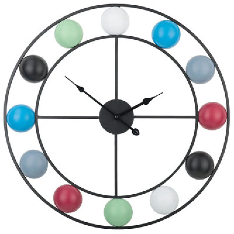 Image of Beliani Wall Clock Reiden 56cm Metal Multicolour