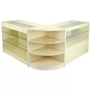Image of MonsterShop Jupiter Shop Counter Cabinets & Retail Display Glass - Maple