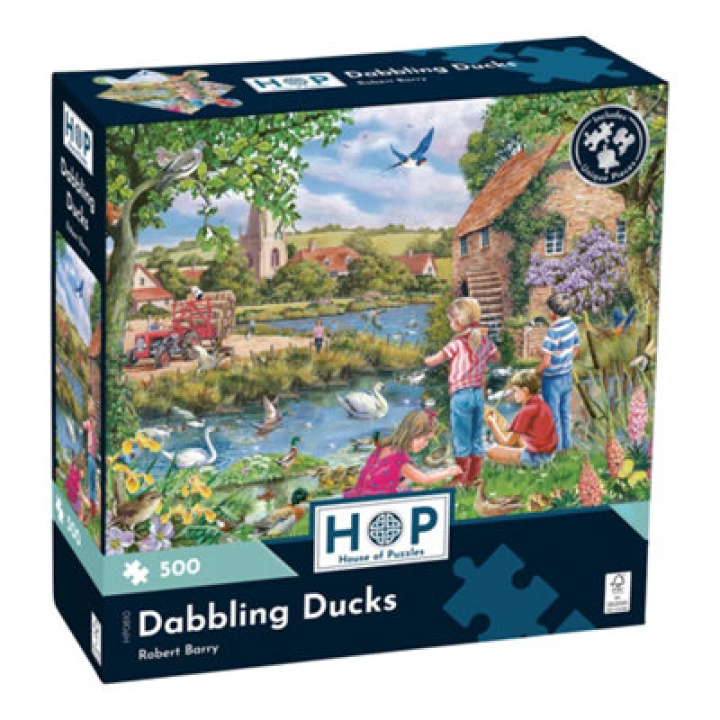 Image of The House of Puzzles Dabbling Ducks 500 Piece Jigsaw Puzzle