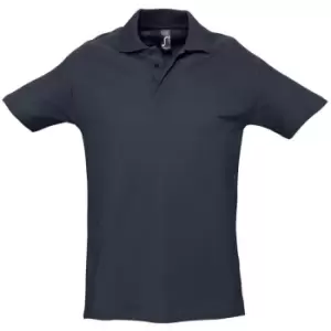 Image of SOLS Mens Spring II Short Sleeve Heavyweight Polo Shirt (M) (Navy)
