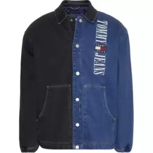 Image of Tommy Jeans Denim Coach Jacket DF7052 - Blue