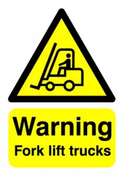 Image of Signslab A5 Warning Fork Lift Trucks S/a