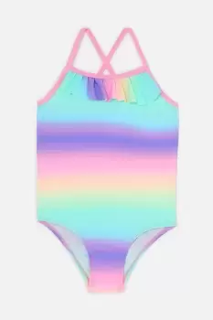 Image of Girls Pastel Ombre Swimsuit