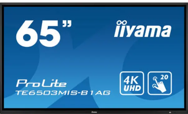 Image of 65&amp;quot; Touch Screen Monitor 20 Point Touch HDMI and USBs350 cd/m2 VESA Wall Mount 600 x 400mm