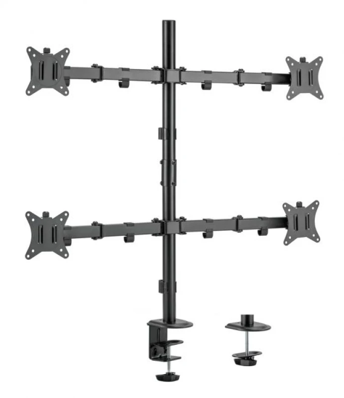 Image of Equip 17"-32" Articulating Quad Monitor Desk Mount Bracket