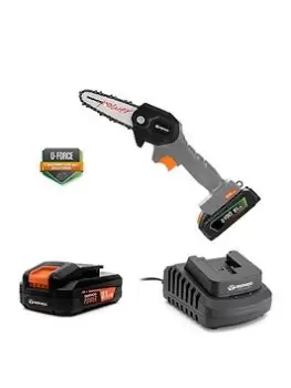 Image of Daewoo U-Force Series Battery Operated Cordless Mini Chainsaw (2Mah Battery & Charger Included)