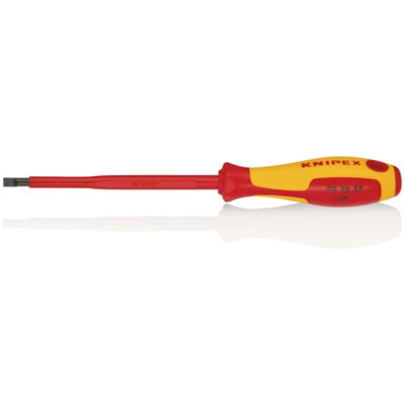 Image of Knipex 98 20 55 Vde Insulated Slotted Screwdriver, 5.5 X 125mm 18793