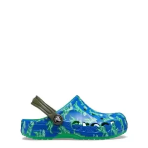 Image of Crocs Baya Print Clog Childrens - Blue
