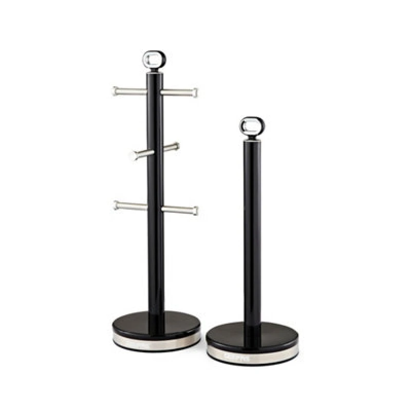 Image of Geepas Mug Tree And Towel Pole Set, Black