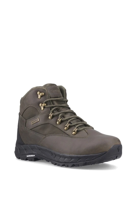 Image of Hi-Tec 'Euro Trail' Hiking Boots Khaki